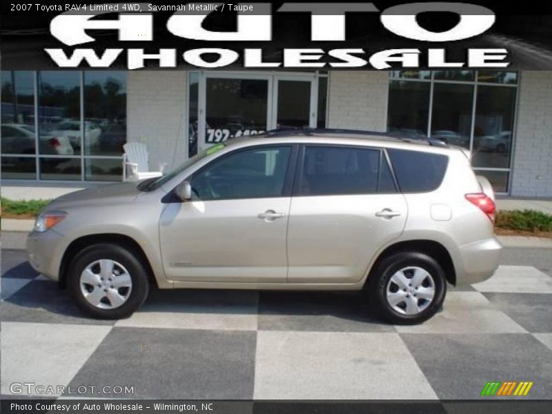 Savannah Metallic / Taupe 2007 Toyota RAV4 Limited 4WD