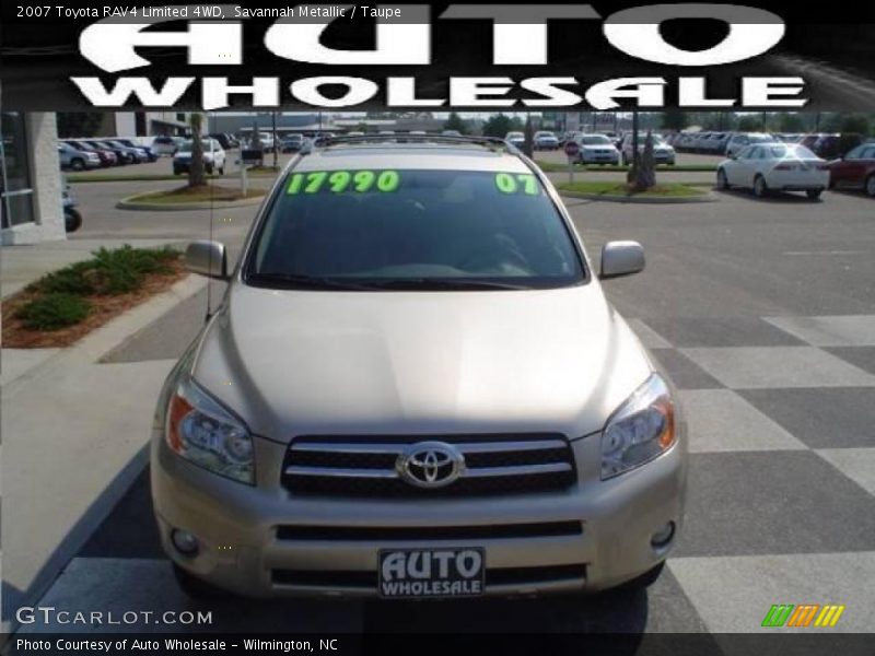 Savannah Metallic / Taupe 2007 Toyota RAV4 Limited 4WD