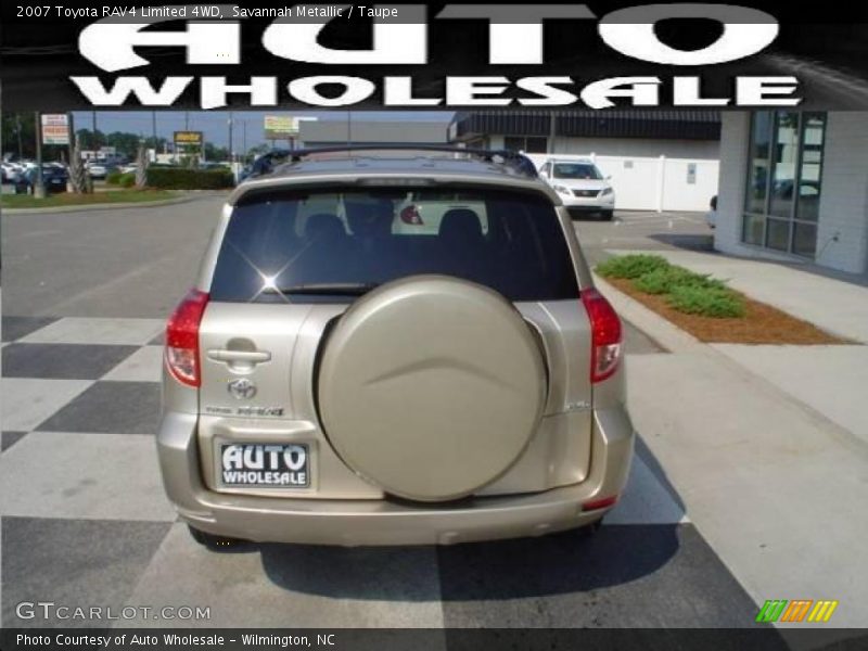 Savannah Metallic / Taupe 2007 Toyota RAV4 Limited 4WD