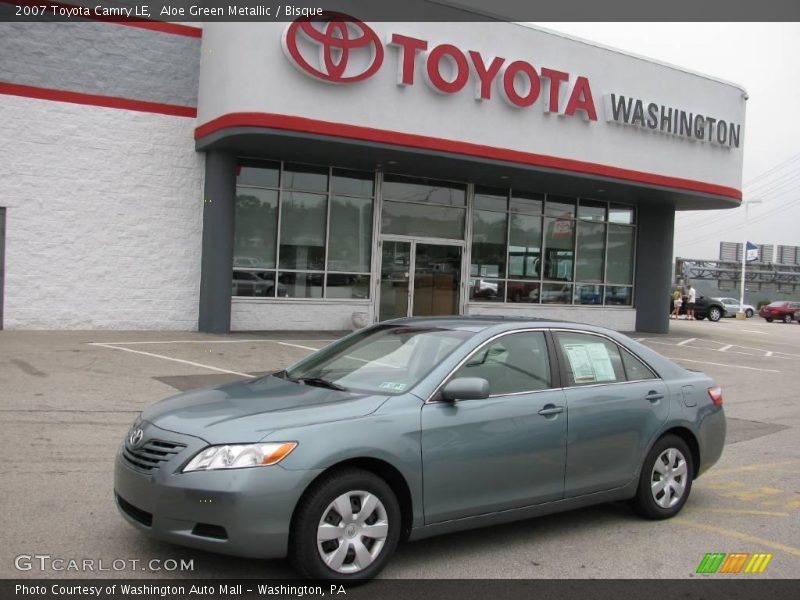 Aloe Green Metallic / Bisque 2007 Toyota Camry LE