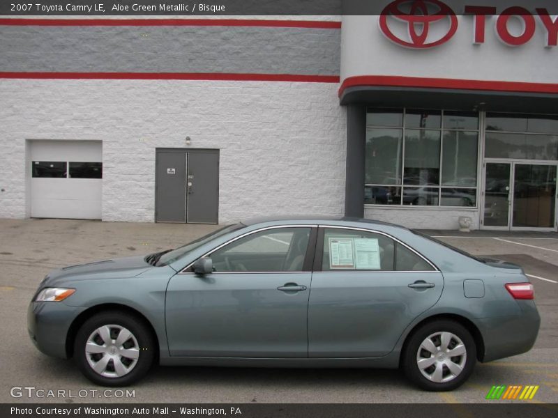 Aloe Green Metallic / Bisque 2007 Toyota Camry LE