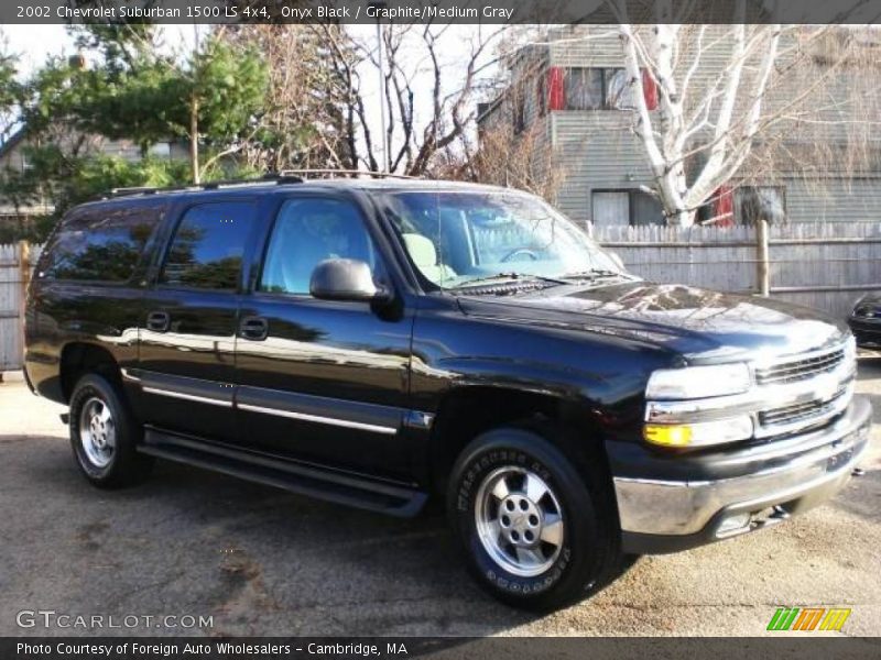Onyx Black / Graphite/Medium Gray 2002 Chevrolet Suburban 1500 LS 4x4