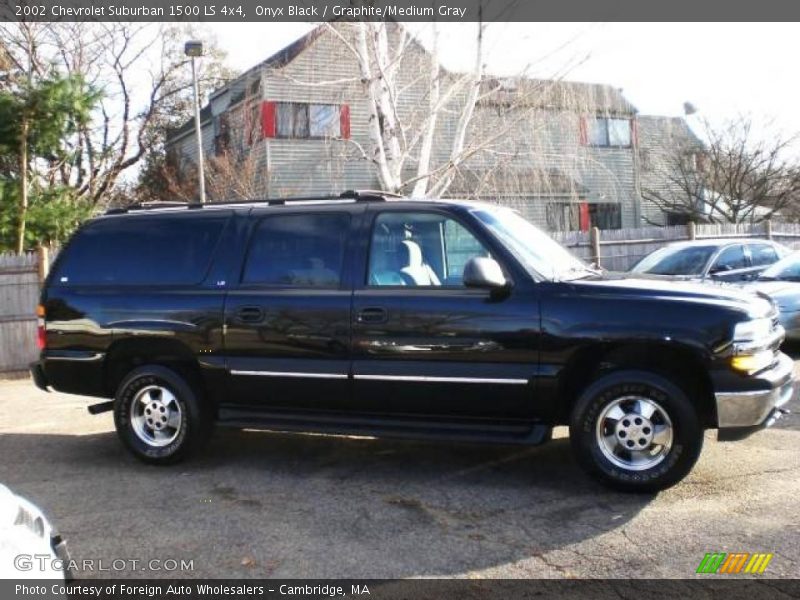 Onyx Black / Graphite/Medium Gray 2002 Chevrolet Suburban 1500 LS 4x4