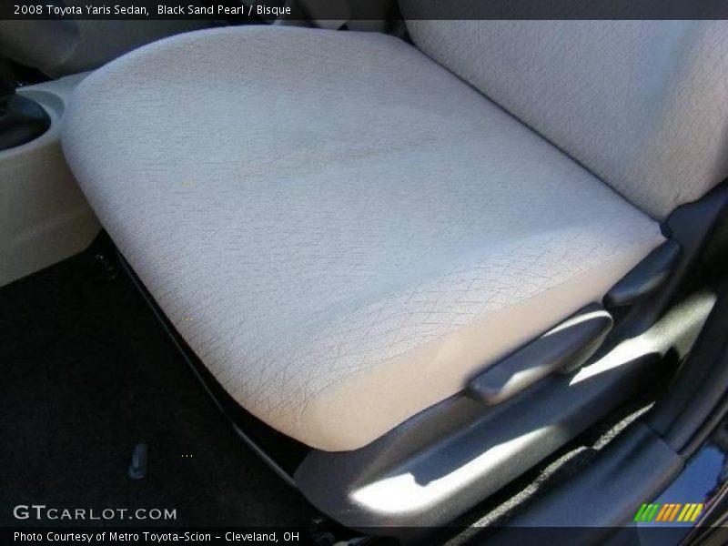 Black Sand Pearl / Bisque 2008 Toyota Yaris Sedan