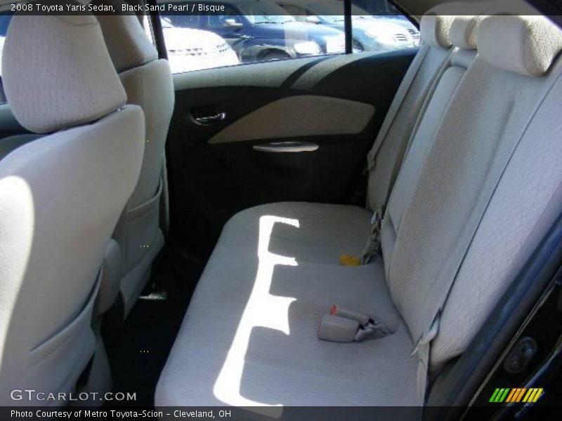 Black Sand Pearl / Bisque 2008 Toyota Yaris Sedan