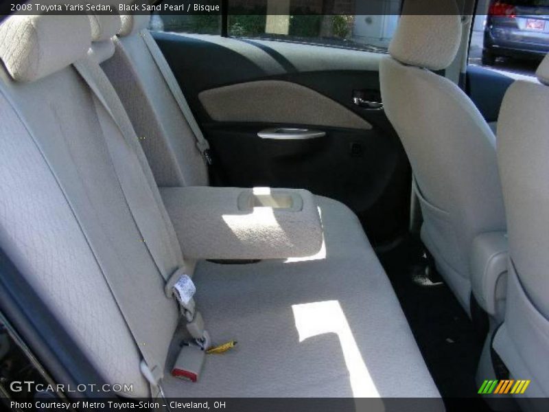 Black Sand Pearl / Bisque 2008 Toyota Yaris Sedan