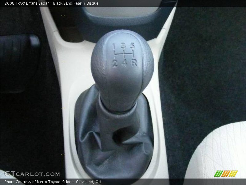 Black Sand Pearl / Bisque 2008 Toyota Yaris Sedan