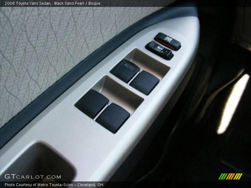 Black Sand Pearl / Bisque 2008 Toyota Yaris Sedan