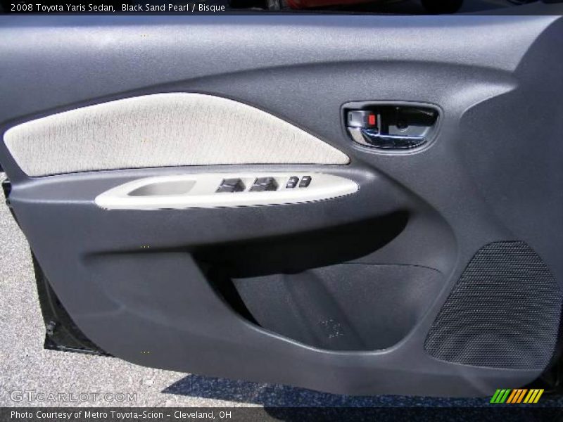 Black Sand Pearl / Bisque 2008 Toyota Yaris Sedan