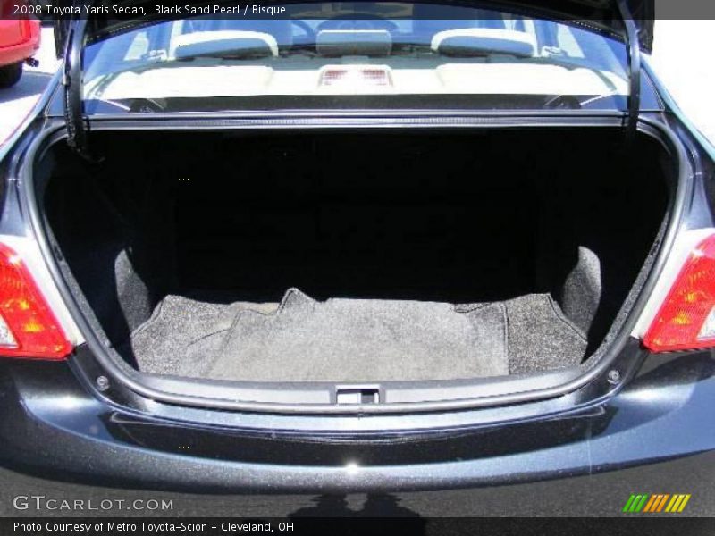 Black Sand Pearl / Bisque 2008 Toyota Yaris Sedan