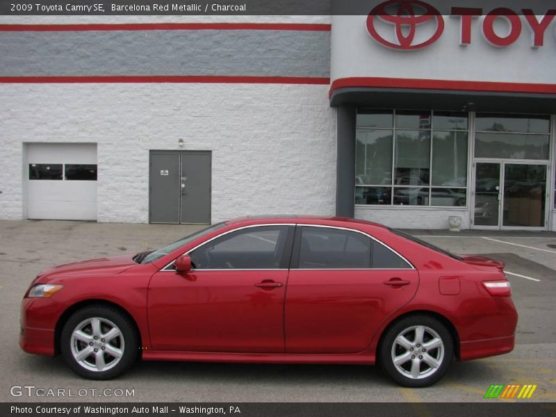Barcelona Red Metallic / Charcoal 2009 Toyota Camry SE