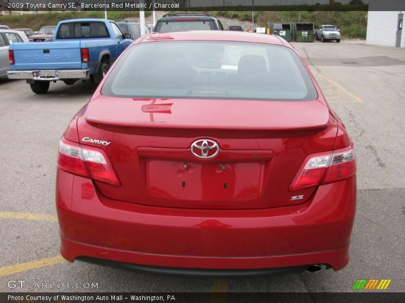 Barcelona Red Metallic / Charcoal 2009 Toyota Camry SE