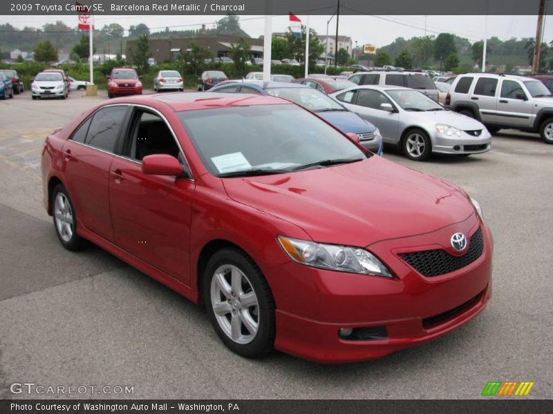 Barcelona Red Metallic / Charcoal 2009 Toyota Camry SE