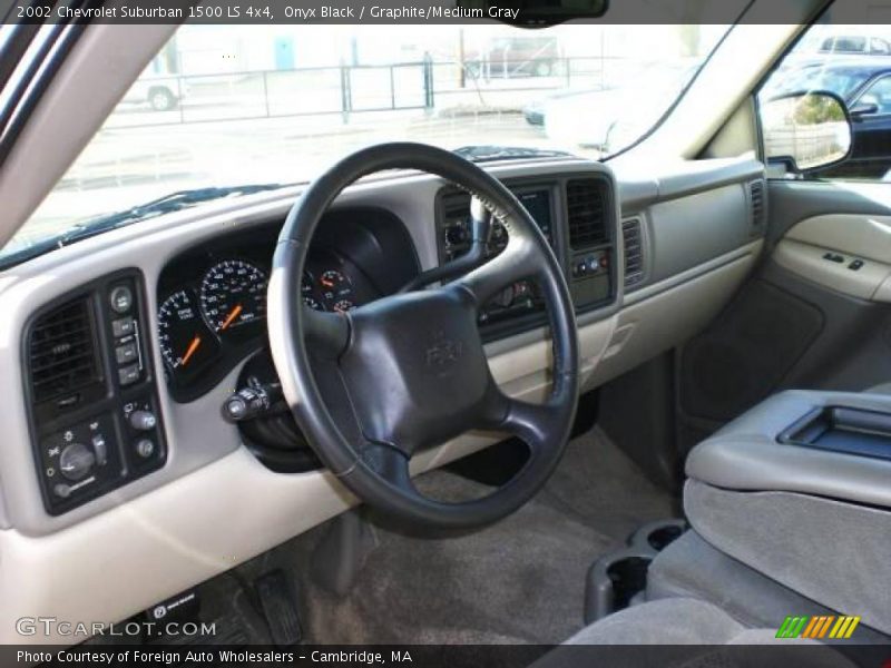 Onyx Black / Graphite/Medium Gray 2002 Chevrolet Suburban 1500 LS 4x4