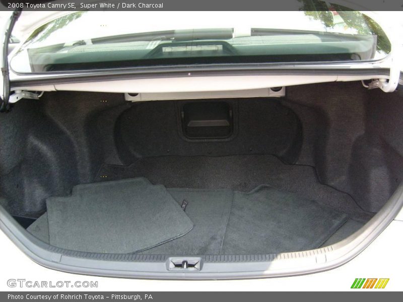 Super White / Dark Charcoal 2008 Toyota Camry SE