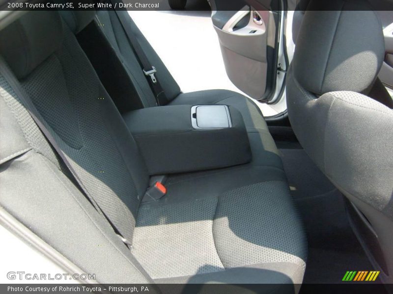 Super White / Dark Charcoal 2008 Toyota Camry SE