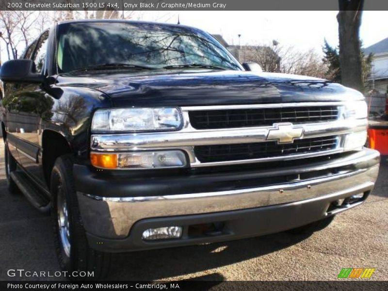Onyx Black / Graphite/Medium Gray 2002 Chevrolet Suburban 1500 LS 4x4