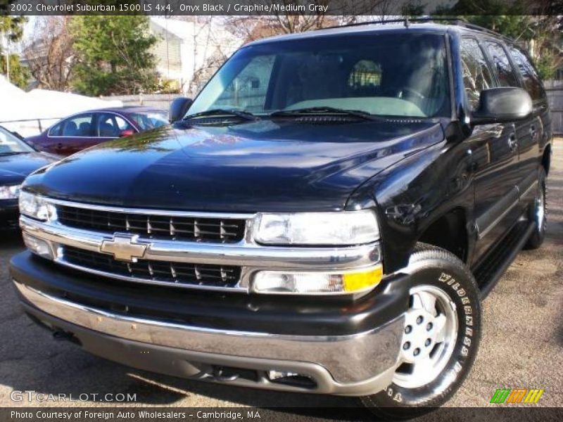Onyx Black / Graphite/Medium Gray 2002 Chevrolet Suburban 1500 LS 4x4