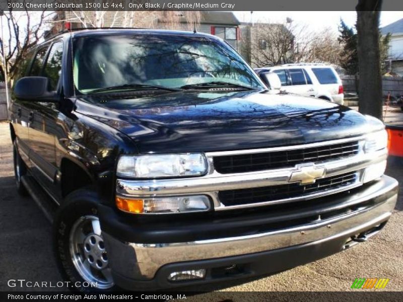 Onyx Black / Graphite/Medium Gray 2002 Chevrolet Suburban 1500 LS 4x4