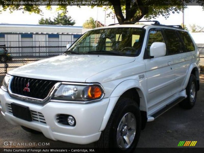 Glacier White Pearl / Tan 2000 Mitsubishi Montero Sport Limited 4x4