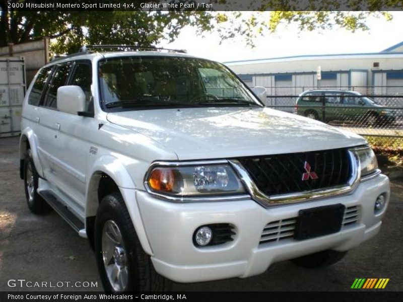 Glacier White Pearl / Tan 2000 Mitsubishi Montero Sport Limited 4x4