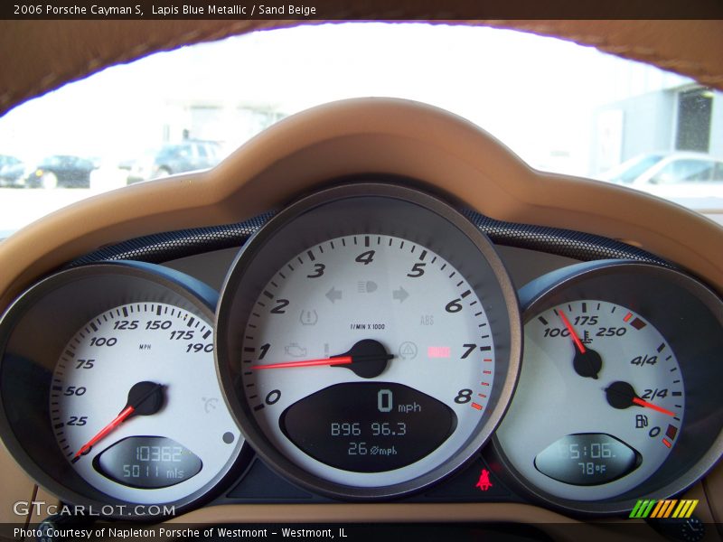 Lapis Blue Metallic / Sand Beige 2006 Porsche Cayman S