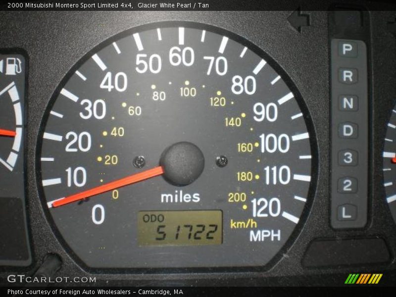Glacier White Pearl / Tan 2000 Mitsubishi Montero Sport Limited 4x4