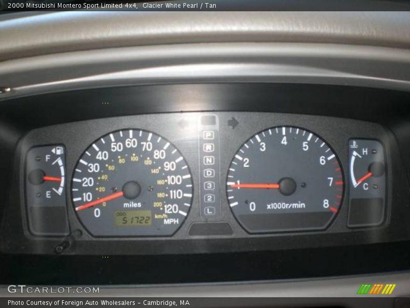 Glacier White Pearl / Tan 2000 Mitsubishi Montero Sport Limited 4x4