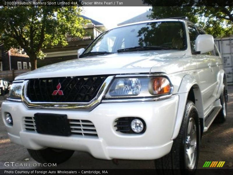 Glacier White Pearl / Tan 2000 Mitsubishi Montero Sport Limited 4x4