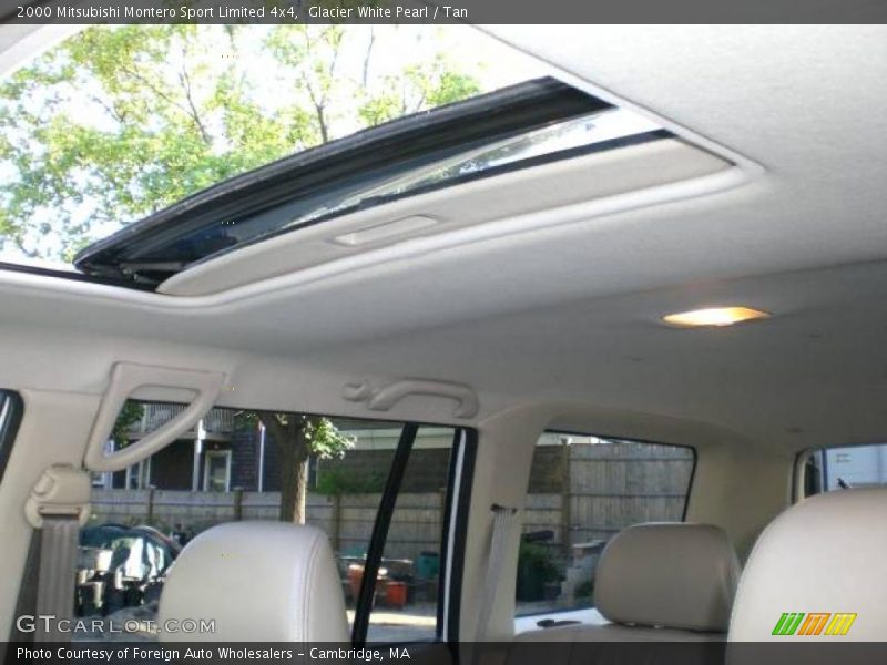 Glacier White Pearl / Tan 2000 Mitsubishi Montero Sport Limited 4x4