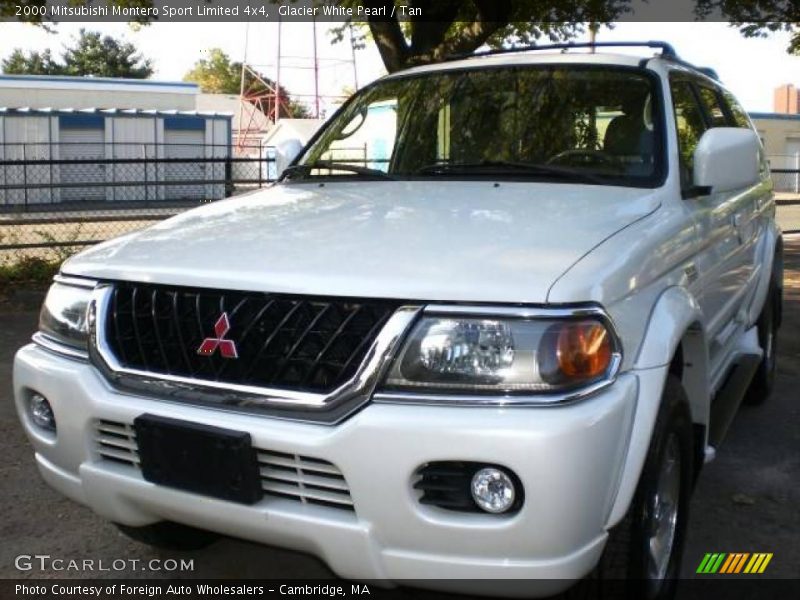 Glacier White Pearl / Tan 2000 Mitsubishi Montero Sport Limited 4x4