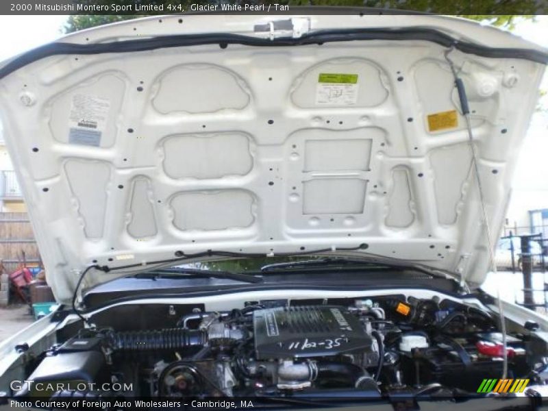 Glacier White Pearl / Tan 2000 Mitsubishi Montero Sport Limited 4x4