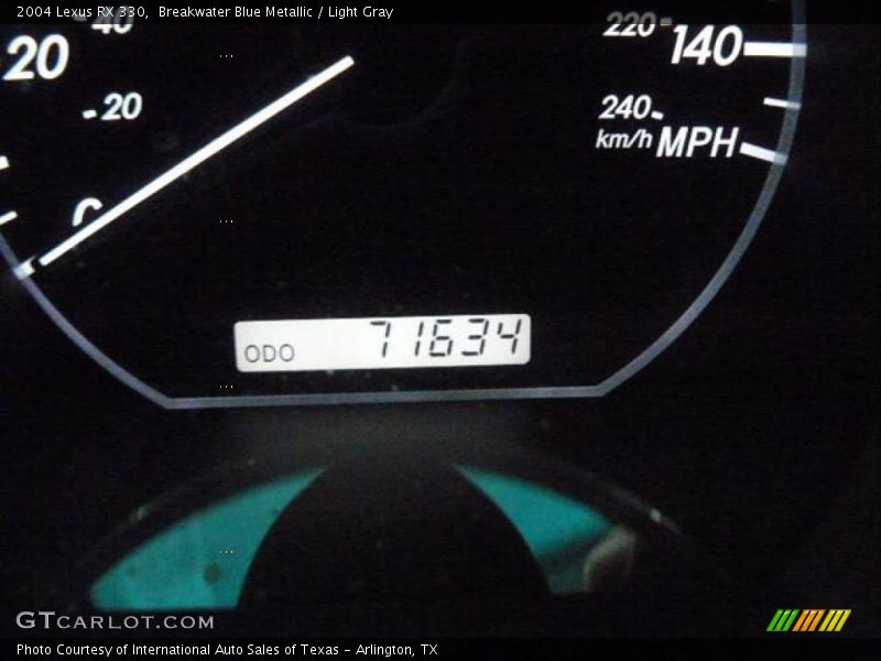 Breakwater Blue Metallic / Light Gray 2004 Lexus RX 330