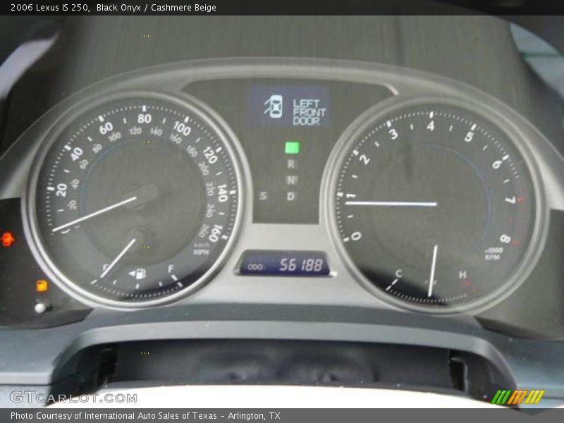 Black Onyx / Cashmere Beige 2006 Lexus IS 250