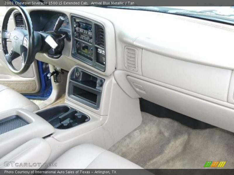 Arrival Blue Metallic / Tan 2003 Chevrolet Silverado 1500 LS Extended Cab