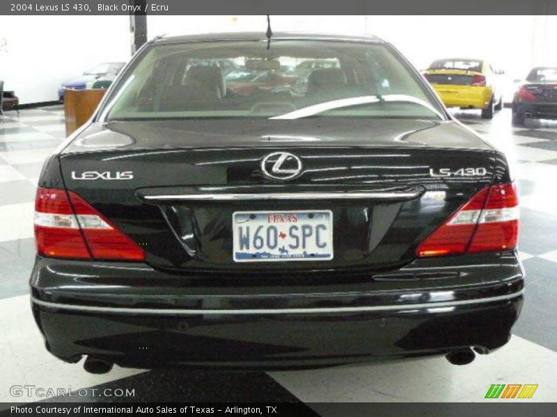 Black Onyx / Ecru 2004 Lexus LS 430