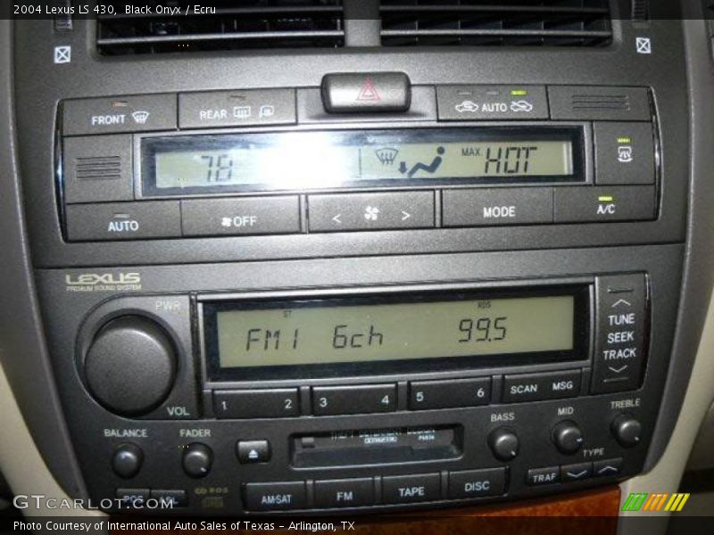 Black Onyx / Ecru 2004 Lexus LS 430