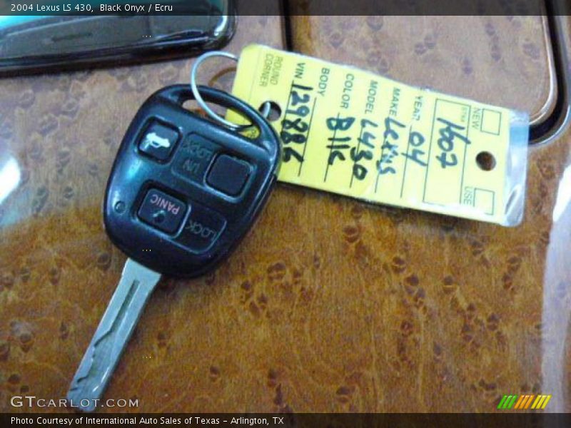 Black Onyx / Ecru 2004 Lexus LS 430