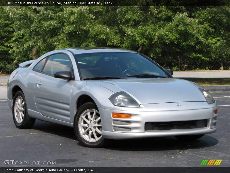 Sterling Silver Metallic / Black 2002 Mitsubishi Eclipse GS Coupe