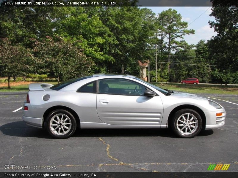 Sterling Silver Metallic / Black 2002 Mitsubishi Eclipse GS Coupe