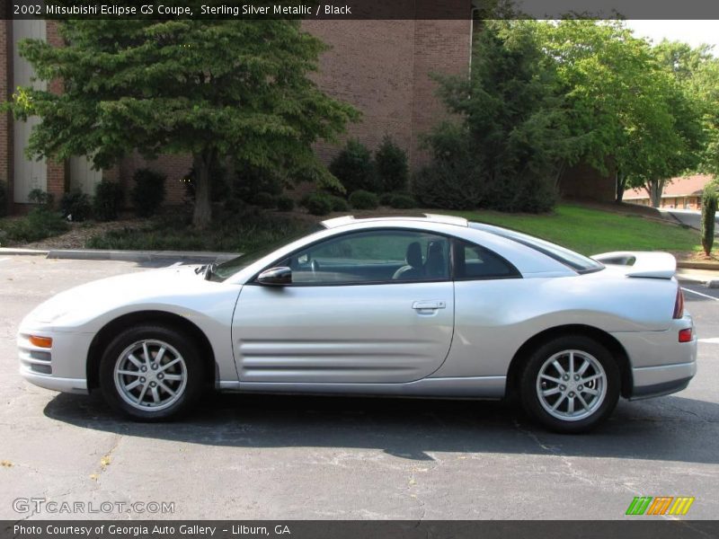 Sterling Silver Metallic / Black 2002 Mitsubishi Eclipse GS Coupe