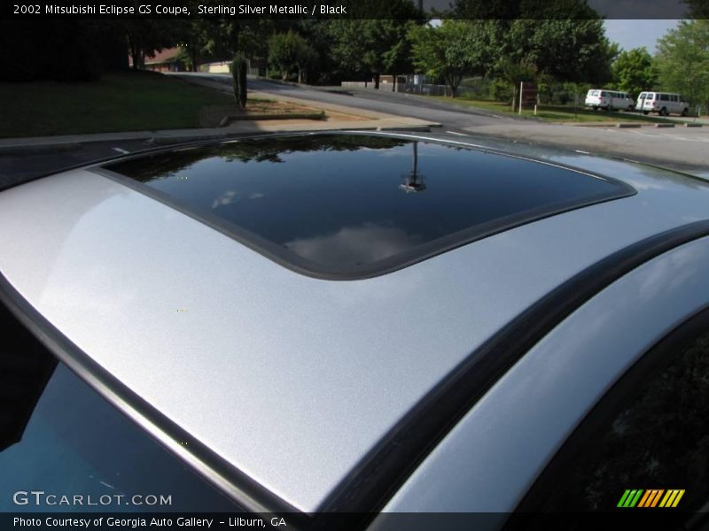 Sterling Silver Metallic / Black 2002 Mitsubishi Eclipse GS Coupe