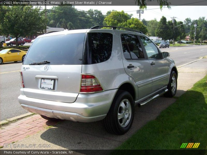 Brilliant Silver Metallic / Charcoal 2003 Mercedes-Benz ML 320 4Matic