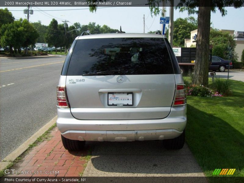 Brilliant Silver Metallic / Charcoal 2003 Mercedes-Benz ML 320 4Matic