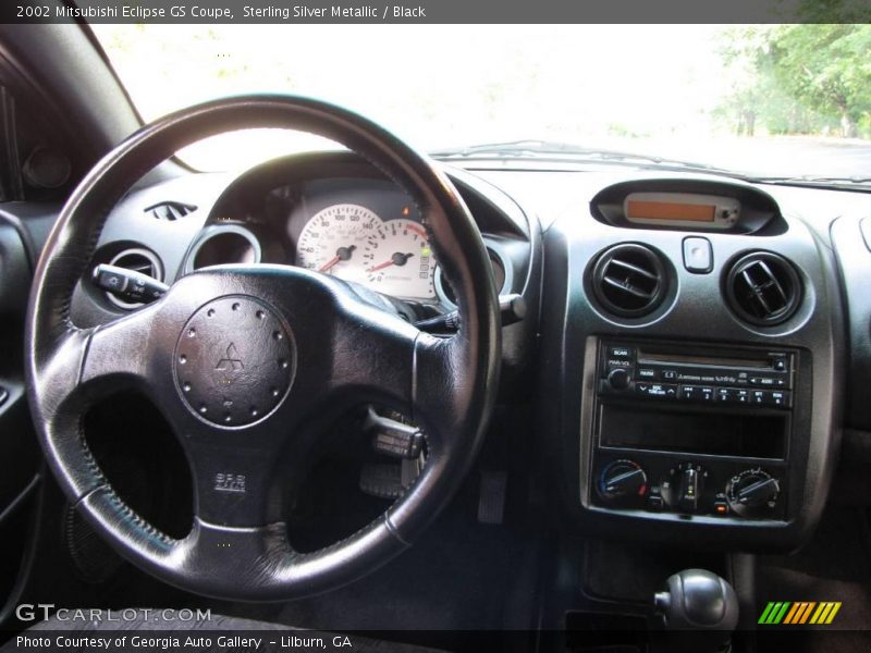 Sterling Silver Metallic / Black 2002 Mitsubishi Eclipse GS Coupe