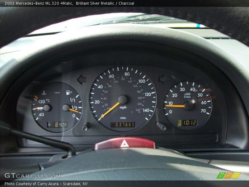 Brilliant Silver Metallic / Charcoal 2003 Mercedes-Benz ML 320 4Matic