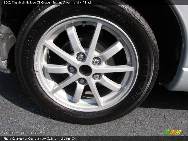 Sterling Silver Metallic / Black 2002 Mitsubishi Eclipse GS Coupe