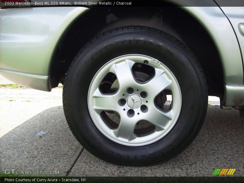 Brilliant Silver Metallic / Charcoal 2003 Mercedes-Benz ML 320 4Matic