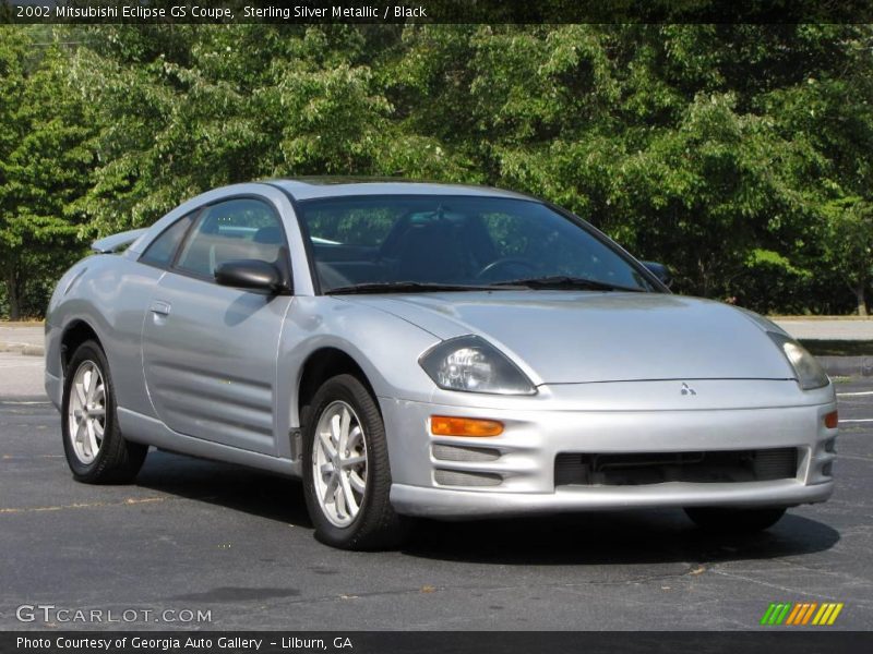 Sterling Silver Metallic / Black 2002 Mitsubishi Eclipse GS Coupe