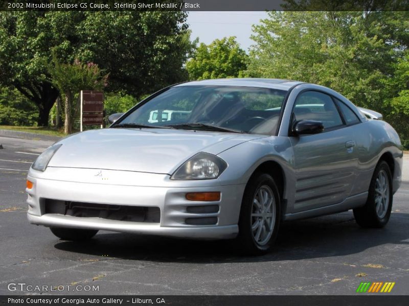 Sterling Silver Metallic / Black 2002 Mitsubishi Eclipse GS Coupe